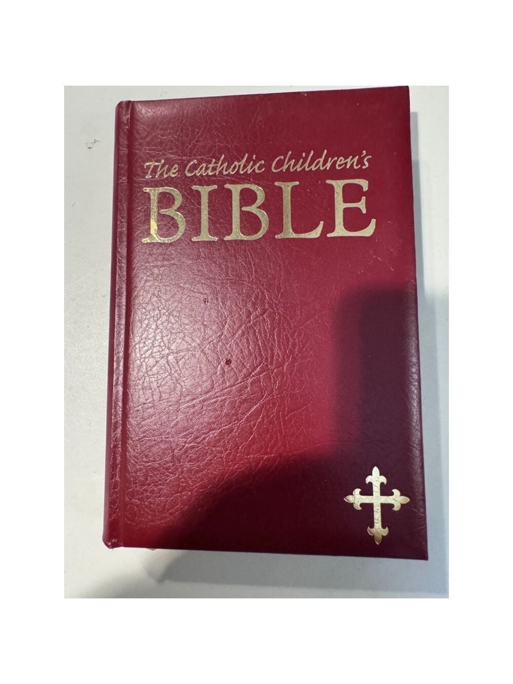 Catholic Children's Bible Book Burgundy and Gold